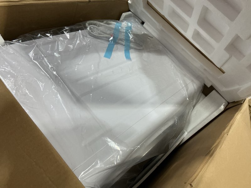 Condition photo showing Good Condition for Euhomy Compact Laundry Dryer, 3.5 cu ft Front Load Stainless Steel Clothes Dryers With Exhaust Pipe, 1500W, LCD Control Panel Four-Function Portable Dryer For Apartments, Home, Dorm, White