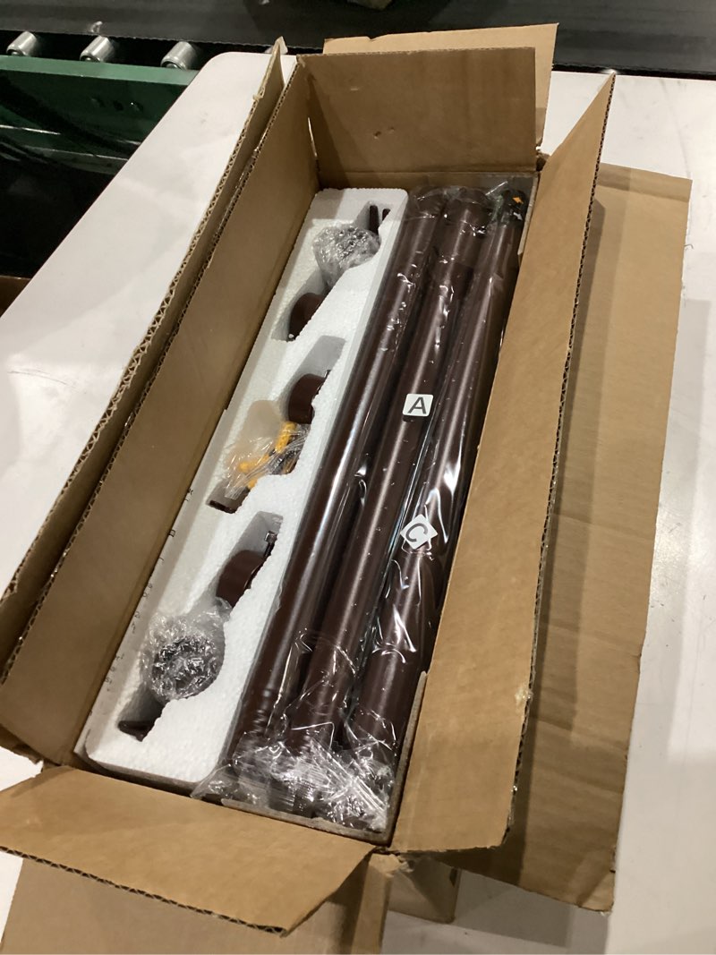Condition photo showing Good Condition for yafex curtain rods 2 pack 32-144 inch, heavy duty 1 inch curtain rod, bronze extra long adjustable window treatment rods, modern design, easy installation 32" to 144" - 2pack bronze