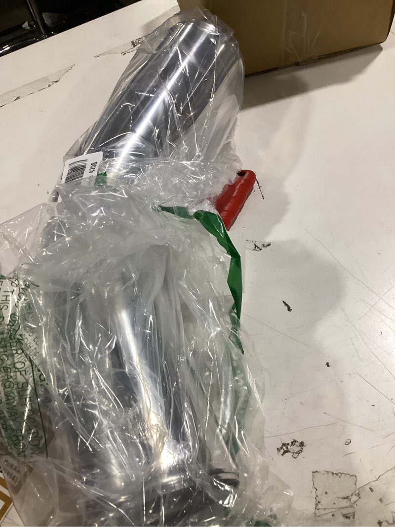 Condition photo showing As Is for od 102mm 4" length 20" 500mm aluminum alloy tube intercooler pipe 45 degree air intake tube silver tone for car auto replacement parts