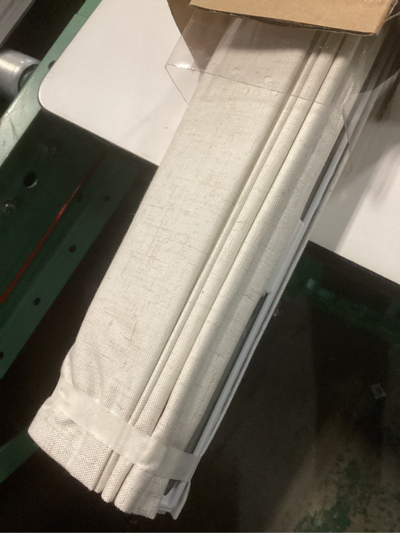 Condition photo showing Good Condition for no tools no drill roman shades, cordless blackout roman blinds for windows, room darkening window shades, smooth push & pull, easy to install, beige, 34" w × 48" h beige - b 34"w × 48"h