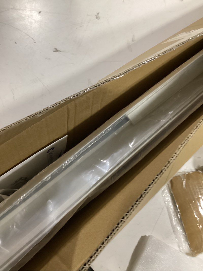 Condition photo showing Good Condition for grandekor no-drill no tools motorized blinds with remote | 58x72 white electric blackout smart roller shade/app/voice control-for home office, living room blackout-white 58"w x 72"h