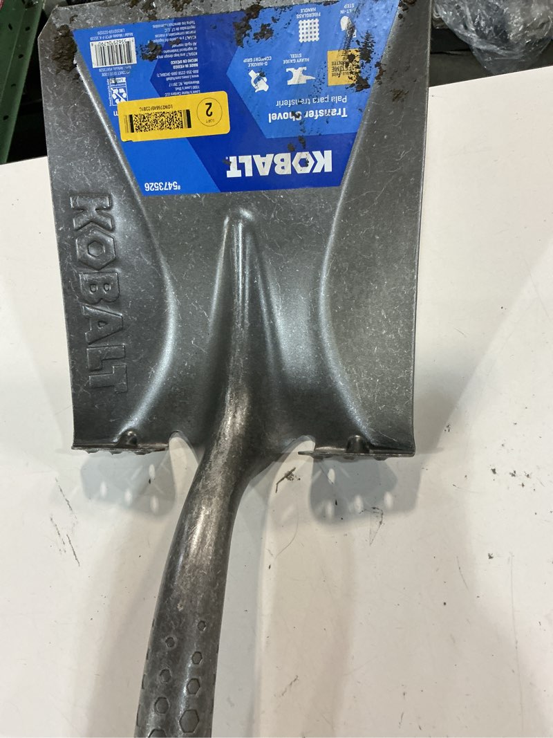 Condition photo showing As Is for kobalt 20.5-in fiberglass d-handle transfer shovel