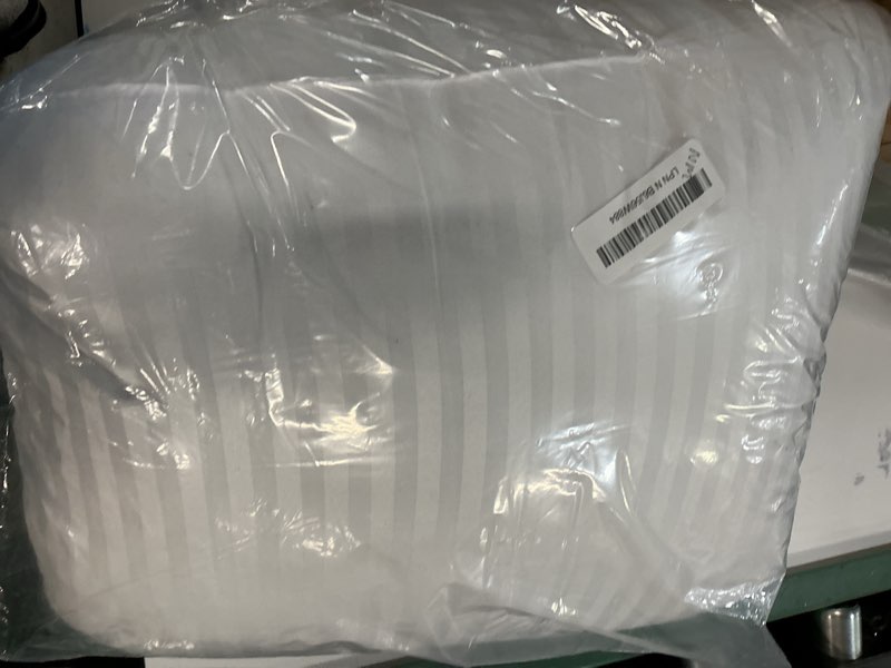 Condition photo showing As Is for EIUE Hotel Collection Bed Pillows for Sleeping 2 Pack Queen Size?Pillows for Side and Back Sleepers,Super Soft Down Alternative Microfiber Filled Pillows,20 x 30 Inches White Queen (Pack of 2)