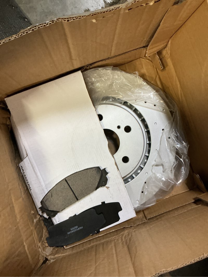 Condition photo showing Good Condition for MOTOREVO Front Brake Pads and Rotors Kit Compatible With Camry [2020-2024] GEOMET Coated Rotors [12.9in] App Specific [Note 2020-2024 328mm Rotors Only for TRD] High-Carbon Alloy Drilled & Slotted 2020-2024 328mm - TRD Only Front