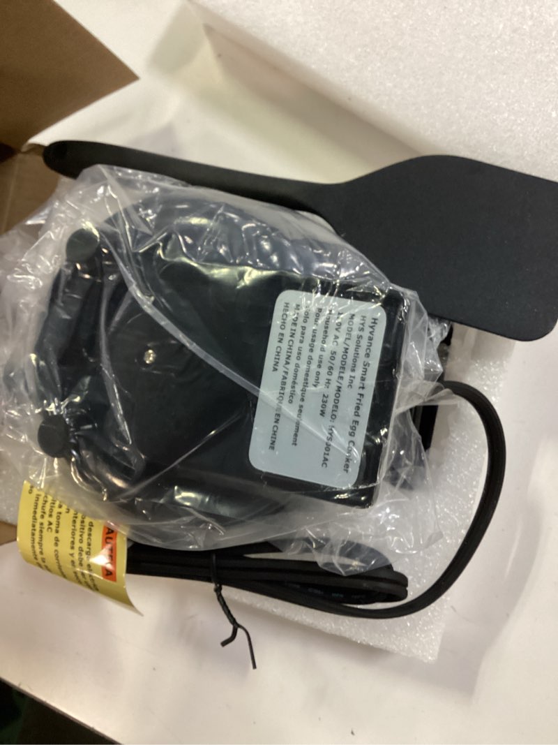 Condition photo showing Good Condition for Smart Fried Egg Cooker, Automatic Fried Egg Maker for 6 Features like Sunny Side Up, Over Easy, Fully Cooked & More. Auto Power Off, Alarm, Round Shape, Non Stick Coating (Black)