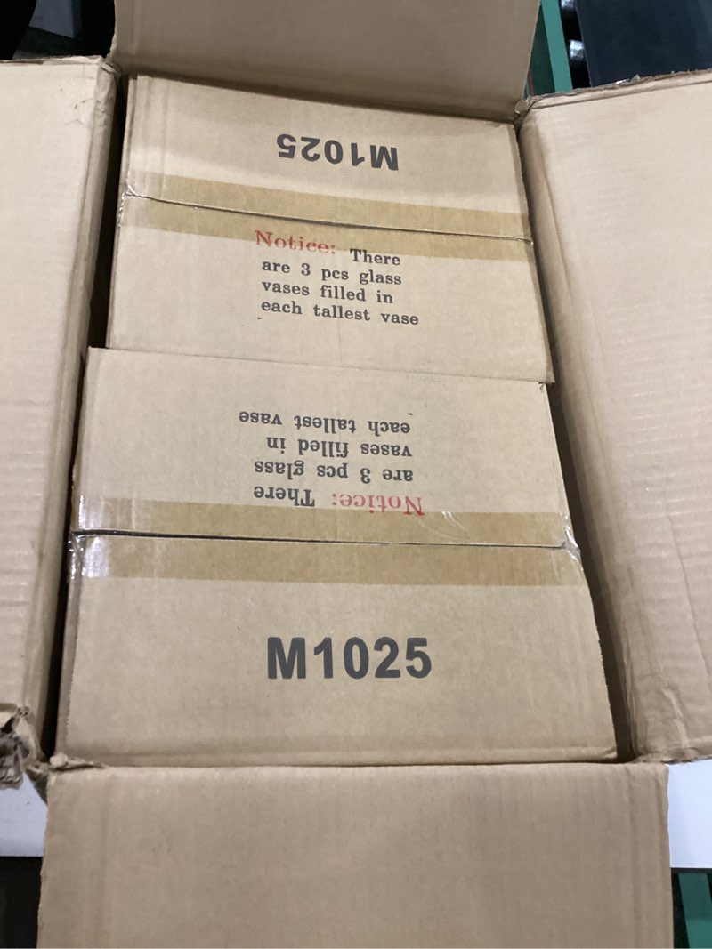 Condition photo showing New/Like New for 48 pack glass cylinder vases 4,6,8,10 inch tall clear flower vase hurricane floating candle holder for table centerpiece wedding home decor 48 pack(4,6,8,10 inch )
