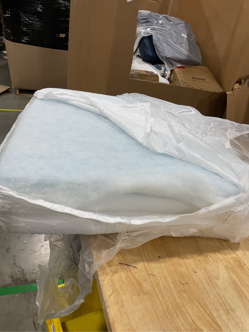 Condition photo showing Good Condition for memory foam couch cusion replacement 24"x24"x6", thickness 5 layer sofa cushions replacement with removable cover, high density 25d upholstery foam replacement couch cushions 6 inch thick-24"x24"