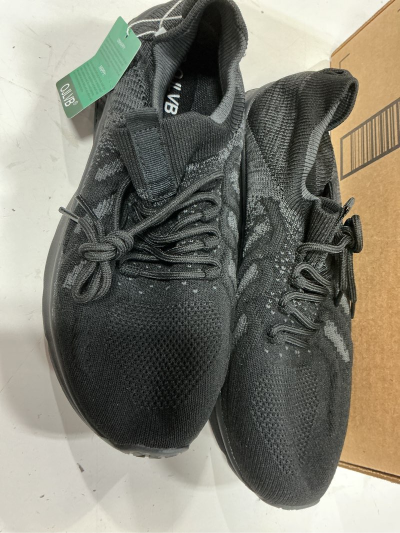 Condition photo showing Good Condition for bernal sneakers for women walking shoes non slip lightweight casual breathable tennis shoes work shopping travel 6 black