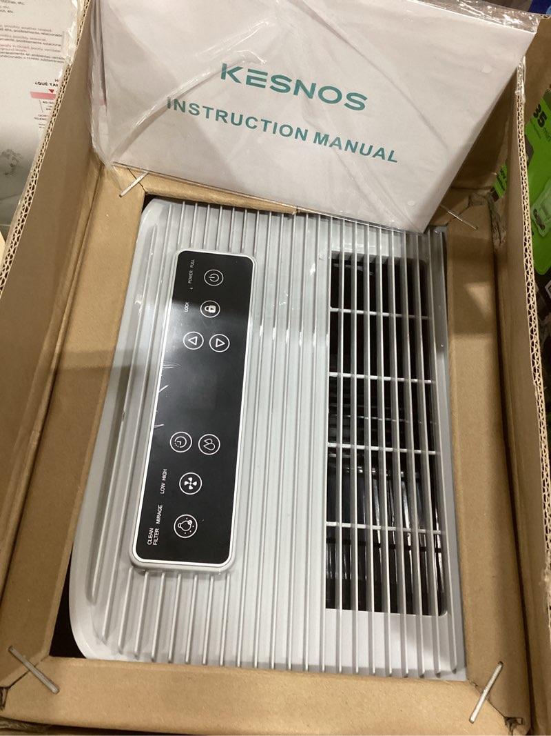 Condition photo showing As Is for kesnos 120 pints energy star dehumidifier for basement & home with drain hose, front led display and 1.06 gal water tank, ideal for large room up to 6,500 sq. ft., auto defrost, timer 6,500 sq. ft. 120 pints