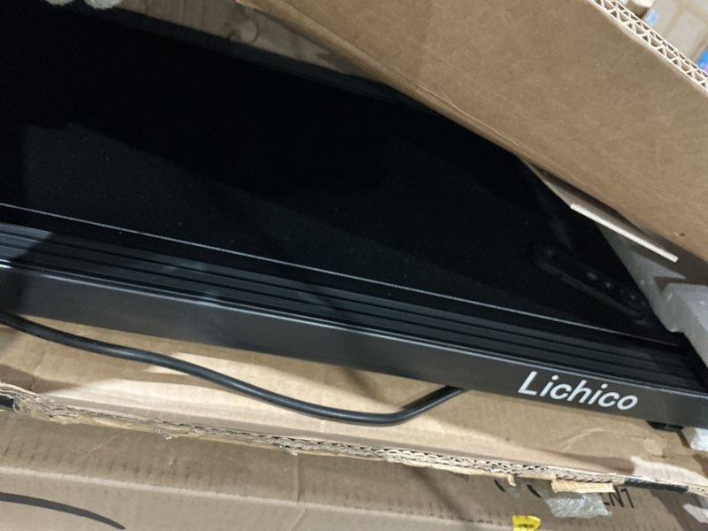 Condition photo showing Good Condition for lichico walking pad under desk treadmill?portable small treadmills for home and office?super quiet brushless motorized walking jogging running machine with remote control charcoal black
