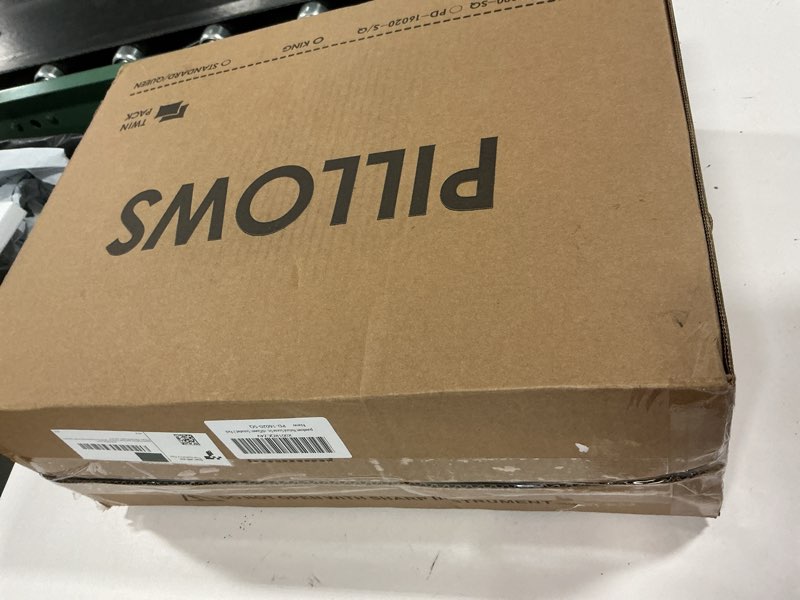 Condition photo showing New/Like New for puredown® Goose Feathers and Down Pillow for Sleeping Hotel Collection Bed Pillows, Gusseted, Standard/Queen, Set of 2 Gusseted Style 1 Standard (Pack of 2)