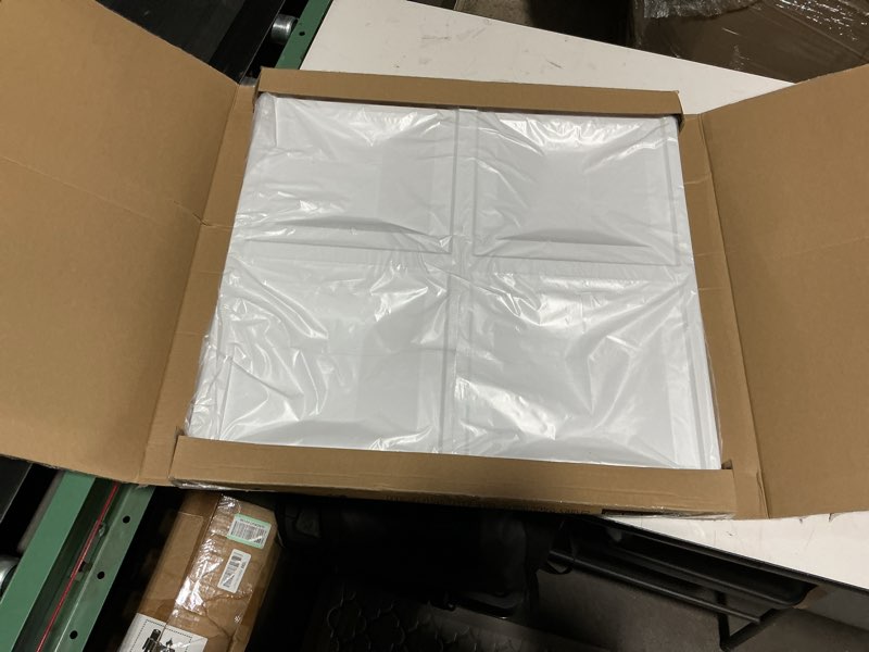 Condition photo showing Good Condition for art3d drop ceiling tiles 24x24, 12 sheets pvc decorative glue up ceilng panels 2x2, white