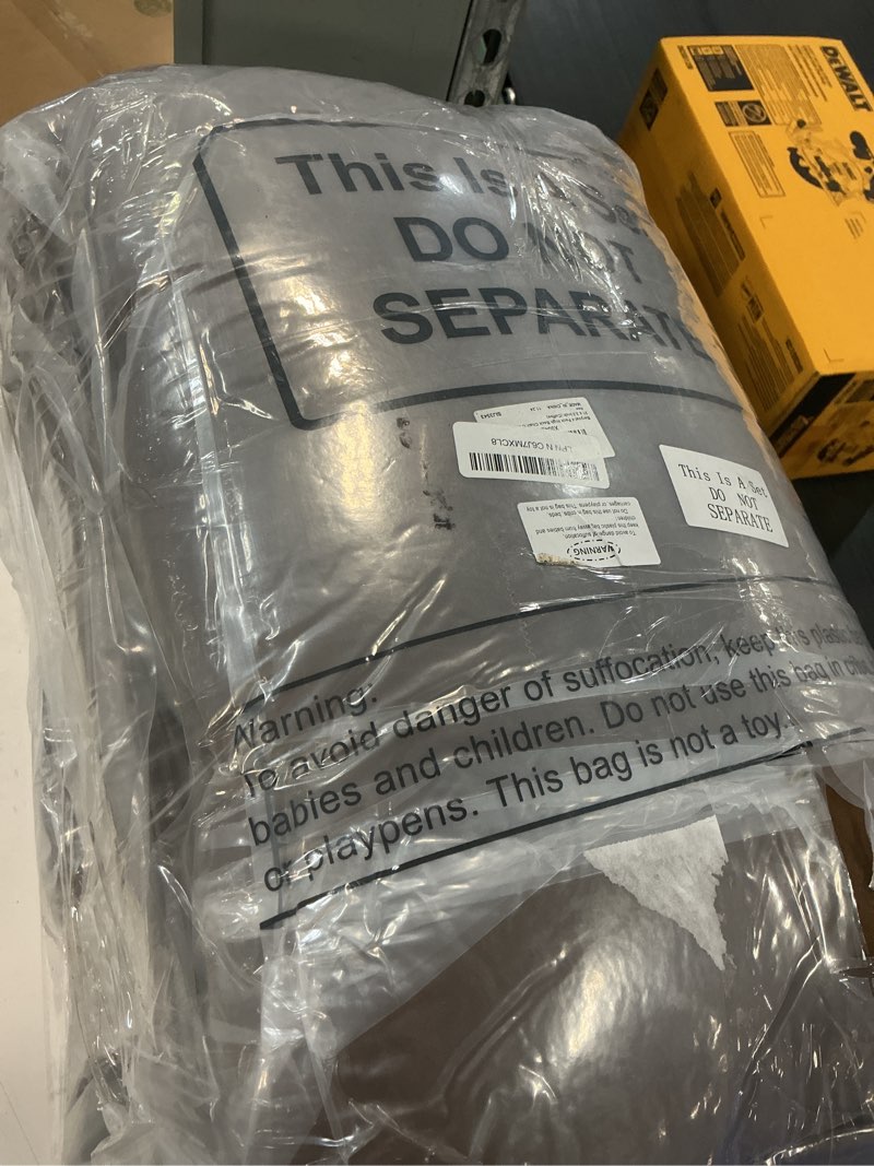 Condition photo showing New/Like New for barydat 4 pack high back chair cushion indoor outdoor tufted seat and back chair rocking pads lounge porch seat cushion with ties for patio furniture, 43.4 x 21 x 3.3 inch (coffee) coffee 4