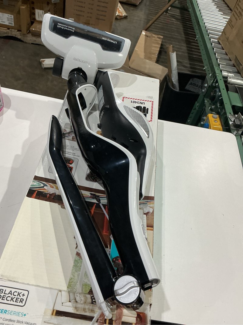 Condition photo showing As Is for kenmore 200 series ds2000 cordless stick vacuum lightweight cleaner 2-speed power suction led headlight 2-in-1 handheld for hardwood floor, low pile carpet & pet hair