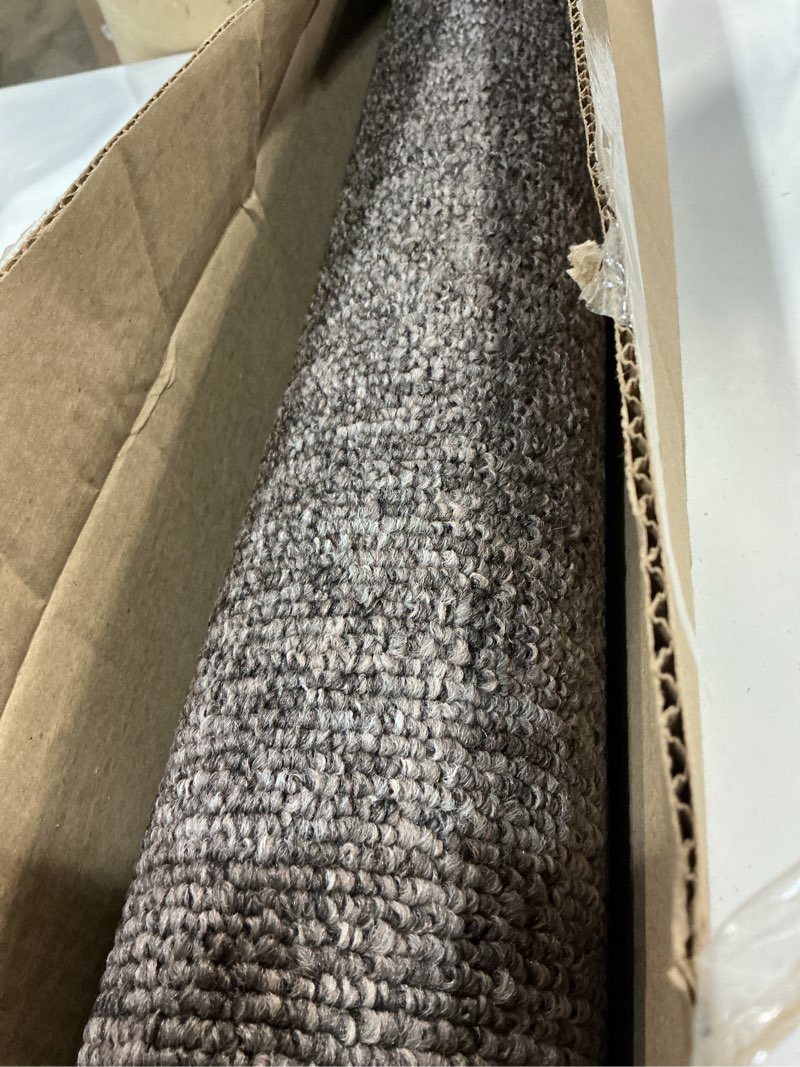 Condition photo showing Good Condition for house, home and more skid-resistant carpet indoor area rug floor mat - pebble gray - 3 ft x 3 ft - non slip rubber backing, stain resistant, dog friendly, living room bedroom kitchen entryway