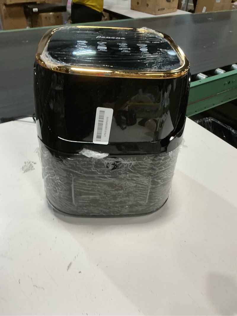 Condition photo showing As Is for panana air fryer, 8qt large capacity air fryer, oilless healty cooker airfryer oven with 8 presets, 1500w air fryers for quick meal, home use b-new