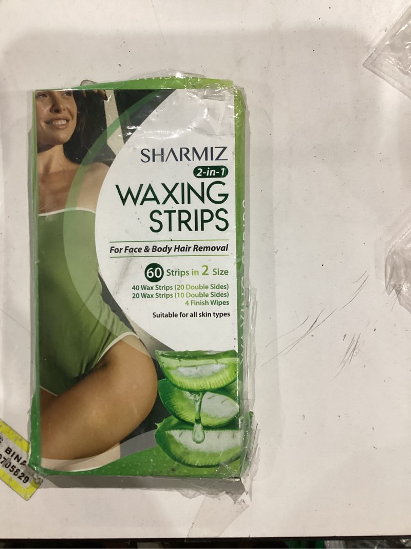 Condition photo showing New/Like New for Wax Strips for Hair Removal Kit: 60 Pieces 40 Body & 20 Facial Waxing Strips for Face, Eyebrow, Arms, Legs, Underarm, and Bikini 60 Count (Pack of 1)