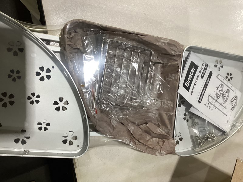 Condition photo showing Good Condition for Corner Shower Caddy Standing, 3 Tier Shower Organizer Stand with Soap Holder, Rustproof Shower Shelves for Bathroom Storage, Silver 3-tier Silver