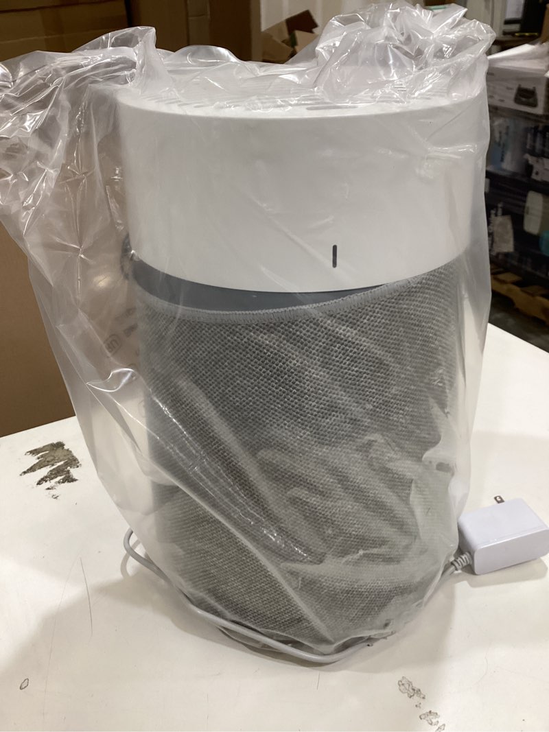 Condition photo showing As Is for blueair air purifier for small room, bedroom, home, cleans 926 sqft in one hour, hepasilent air cleaner for pets, allergens, virus, dust, mold, smoke - blue pure 511i max small room - wifi