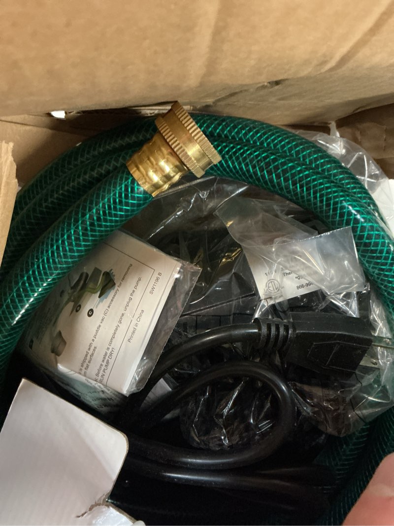 Condition photo showing As Is for utilitech 1/12-hp 115-volt 5.6-gpm stainless steel electric utility pump