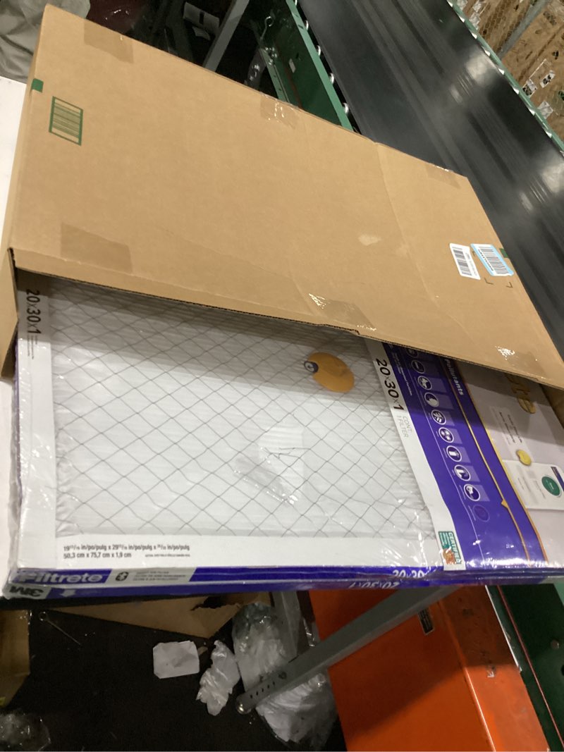 Condition photo showing Good Condition for filtrete 20x30x1 smart air filter, mpr 2200 merv 13, 1-inch premium allergen & home pollutant air filters for ac and furnace, 2 filters