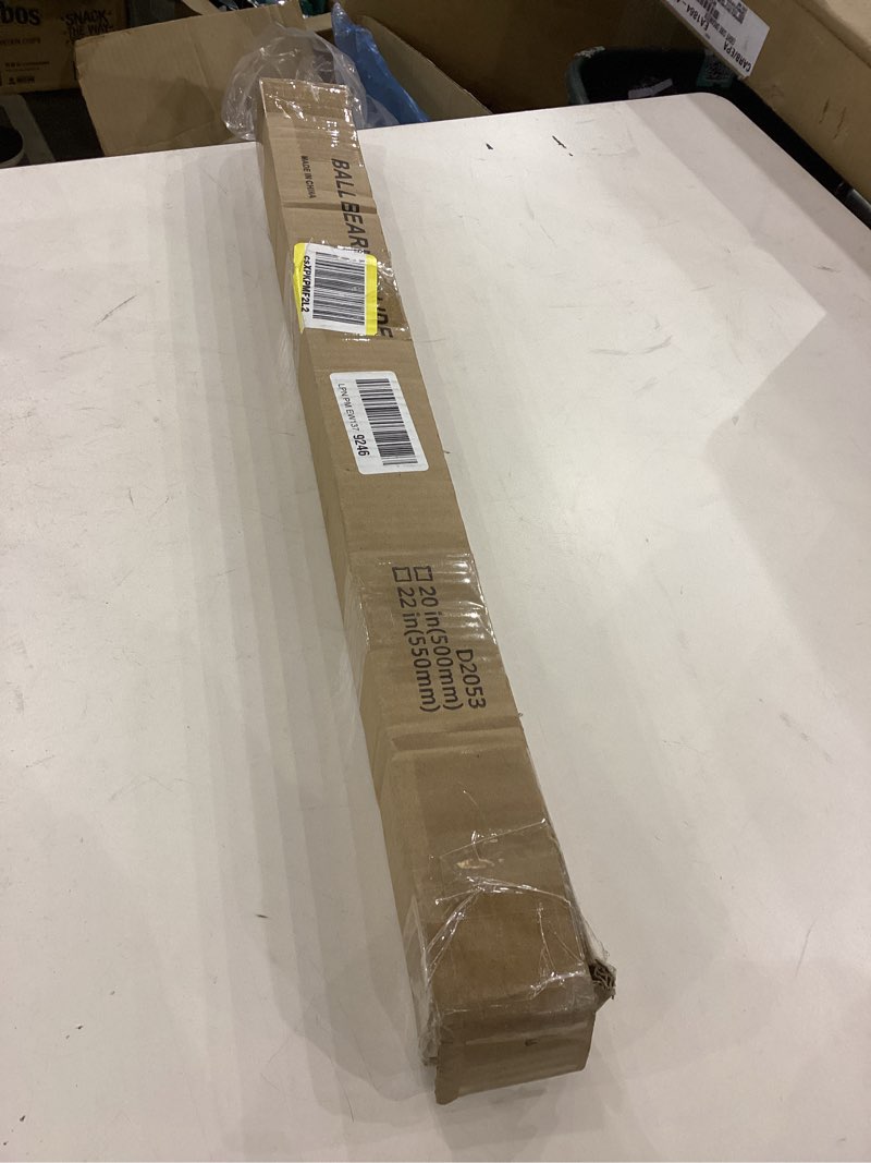 Condition photo showing Good Condition for YENUO Heavy Duty Locking Drawer Slides Full Extension Runners with Lock 12 14 16 18 20 22 24 26 28 30 32 34 36 38 40 Inch Side Mount Ball Bearing Rails Track Glides 235 Lbs 1 Pair(W:53mm, 22 Inch) 22 Inch Load:250 lb (With lock) -W:53mm