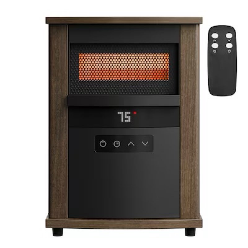  Utilitech Utilitech 1500 -Watt Infrared quartz Cabinet Indoor Electric Space Heater with