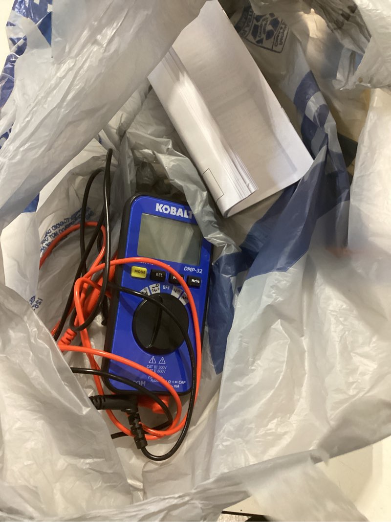 Condition photo showing Good Condition for kobalt digital display multimeter 0.2 amp 600v