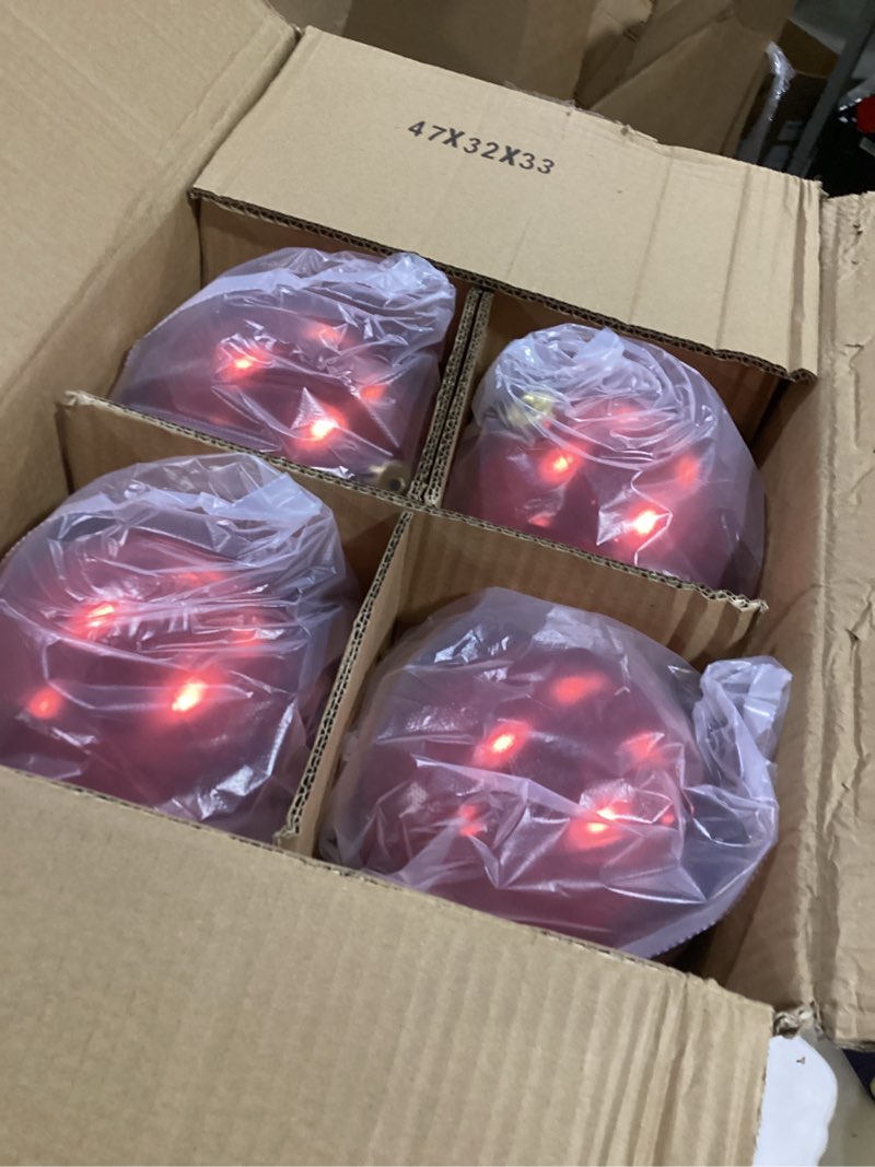 Condition photo showing Good Condition for Zubebe 12 Pcs Large Christmas Ball Ornaments Giant Oversized Plastic Shatterproof Christmas Ball Outdoor Vintage Hanging Decorations UV Water Resistant for Holiday Farmhouse(Red,6 Inches)