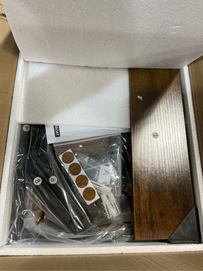 Condition photo showing New/Like New for Motorcycle Helmet Holder Wall-Mounted Helmet Rack with 4 Glove Chips& Hooks - Rustic Bike Helmets Storage Organizer, Universal Wall Mount for Helmets, Gear, Clothes, Accessories?Retro