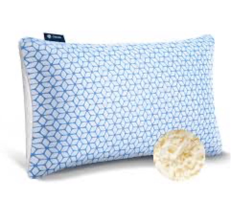 Bed Pillow Queen Size 1 Pack, Shredded Memory Foam Pillow Adjustable?Cooling Pillow Soft and Supportive for Side Back Stomach Sleepers