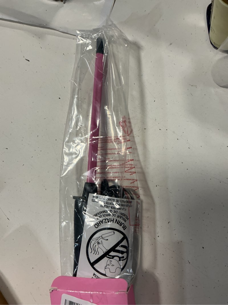 Condition photo showing New/Like New for chopstick styler cheeky, professional curling wand, 5 variable temperatures, 0.6” x 0.4” chunkier rectangular titanium barrel for long lasting, natural, voluminous chopstick mermaid curls