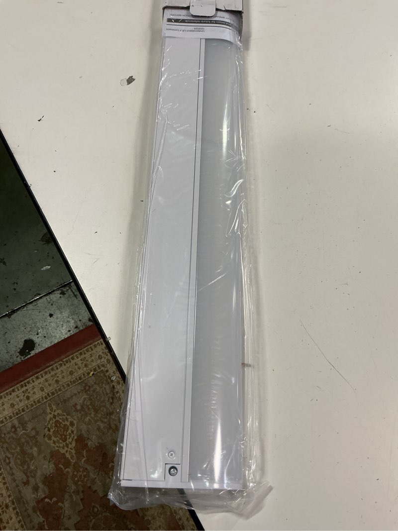 Condition photo showing Good Condition for 30 Inch LED Under Cabinet Light, Plug in Kitchen Lighting, 3CCT Selectable (3000K/4000K/5000K), CRI94 High Color Accuracy, Linkable, Slim Design Dimmable, Matte White White 30"
