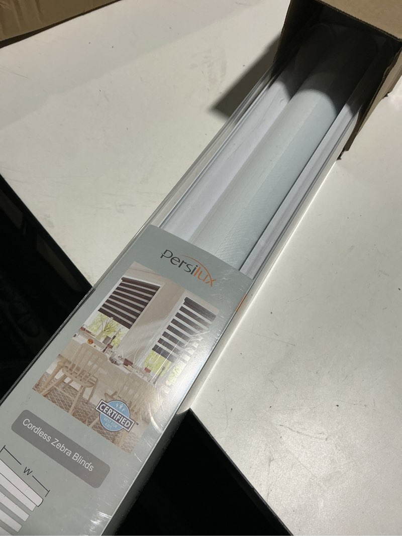 Condition photo showing Good Condition for persilux cordless zebra blinds for windows, light filtering roller shades for windows (20" w x 64" h, white) light control for day and night, light filtering sheer shades for home, office, bedroom 20"w x 64"h white