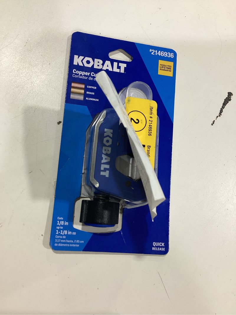 Condition photo showing Good Condition for kobalt 1-1/8-in copper tube cutter