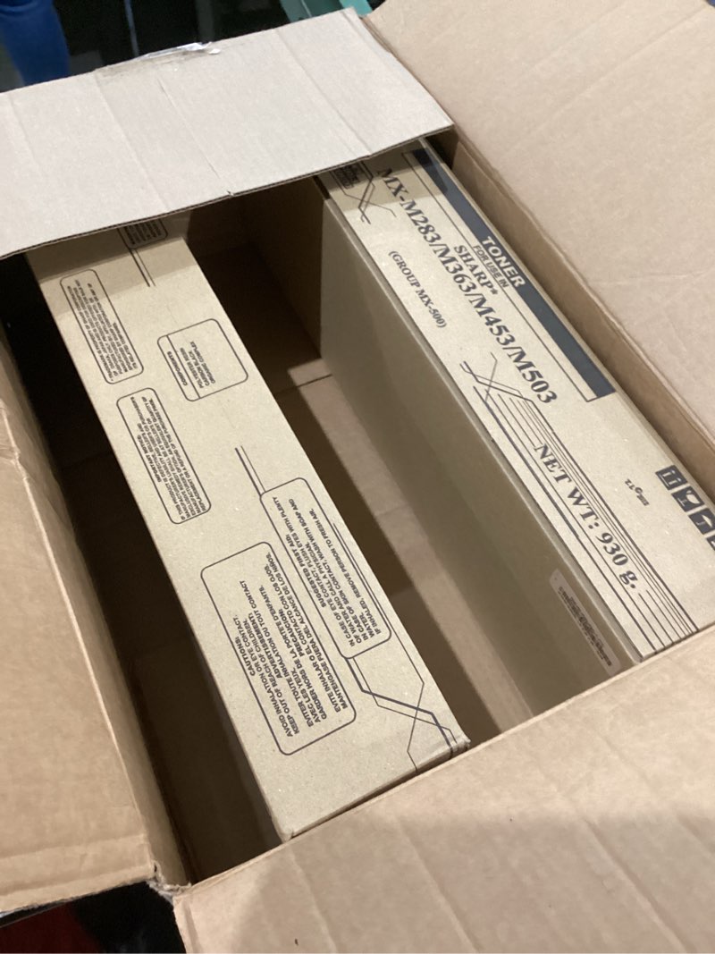 Condition photo showing New/Like New for black toner cartridge set of 2