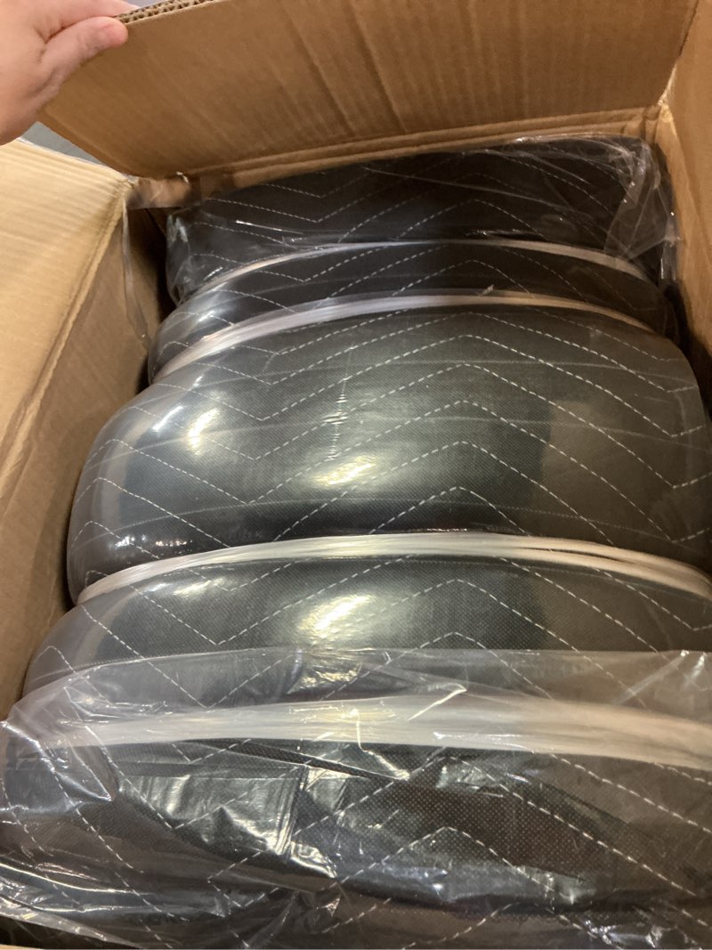 Condition photo showing New/Like New for simpli-magic heavy duty padded moving blankets 72" x 40" – 12 pack – packing blankets, furniture covers for moving standard grade