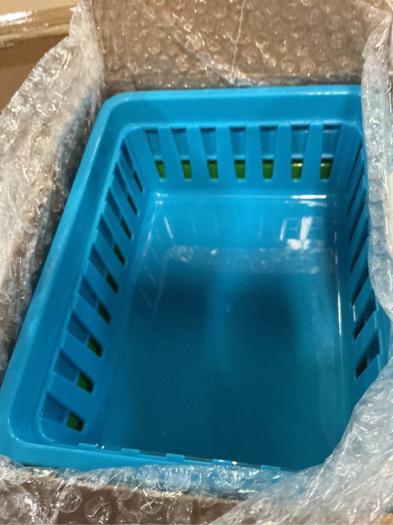 Condition photo showing New/Like New for bright creations 12 pack small plastic classroom storage bins for organization and school supplies 6 colors (6.2 x 4.8 x 2.4 inches)