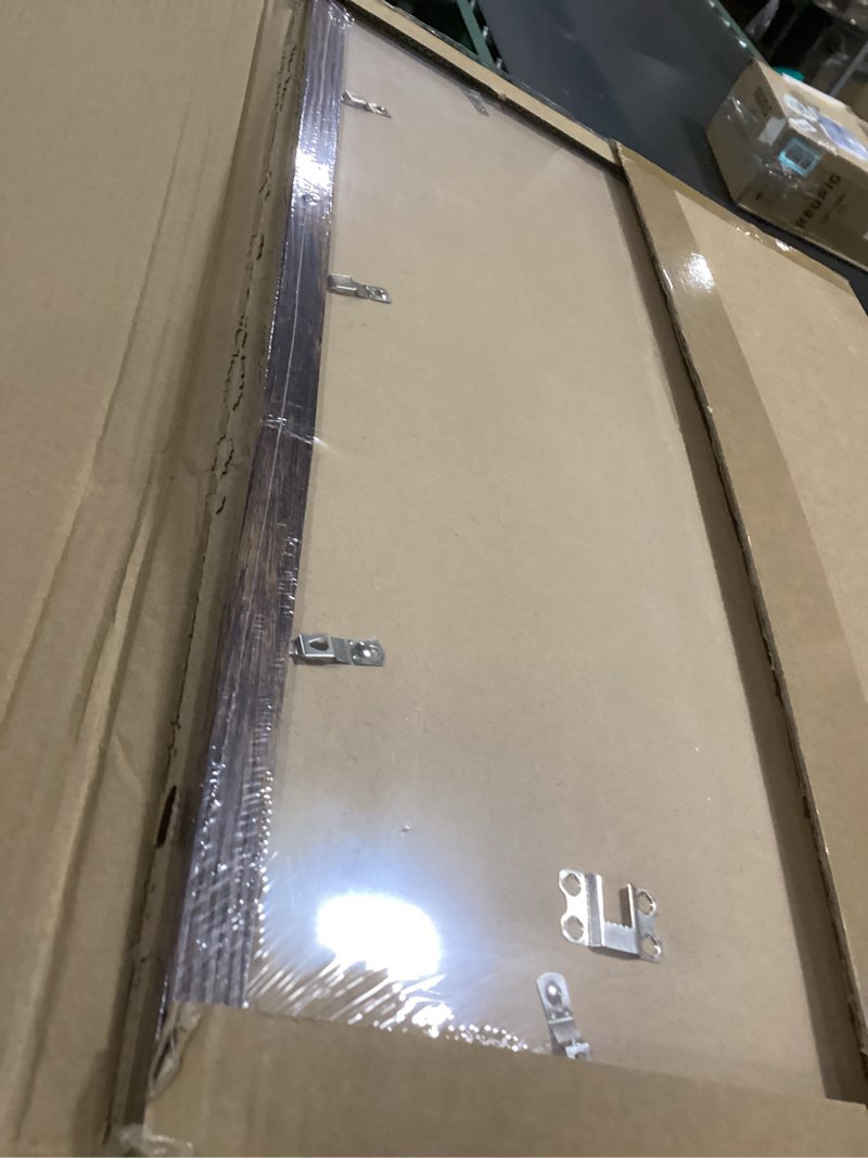 Condition photo showing As Is for 15x22 picture frame, classic brown 15 x 22 poster frame for horizontal or vertical wall mounting, 1 pack brown 15x22