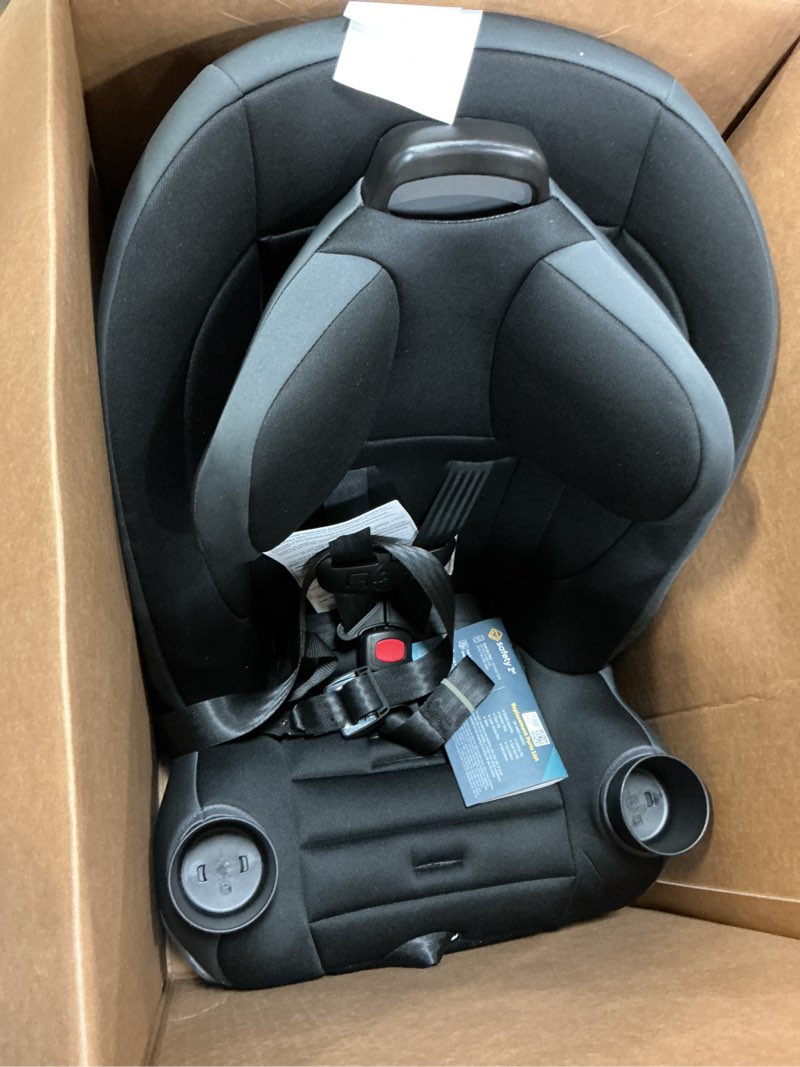 Condition photo showing Good Condition for safety 1st ellaris 3-in-1 convertible car seat, slim fit design, rear & forward-facing, 5-position headrest, 3-across fit, travel-friendly with machine-washable seat pad, smokey haze