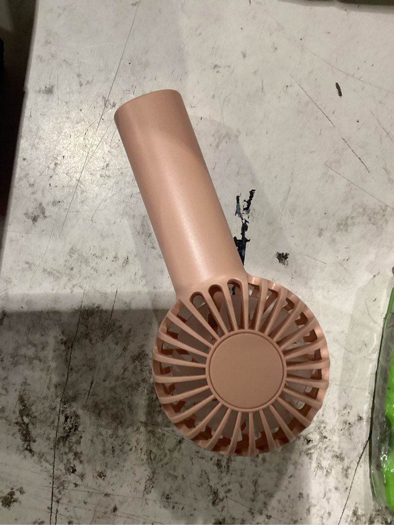 Condition photo showing New/Like New for sweetfull mini portable fan - rechargeable handheld fan, 3 speeds personal small hand gifts for travel essentials, lash, makeup, eyelash, kids, girls, women - usb, cute design pink