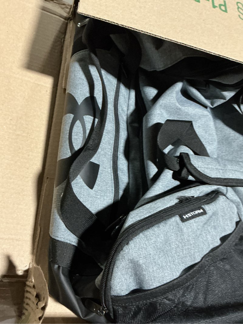 Condition photo showing As Is for Under Armour Unisex-Adult Undeniable 5.0 Duffle, Pitch Gray Medium Heather (012)/Black, Small Pitch Gray Medium Heather (012)/Black Small (40L)