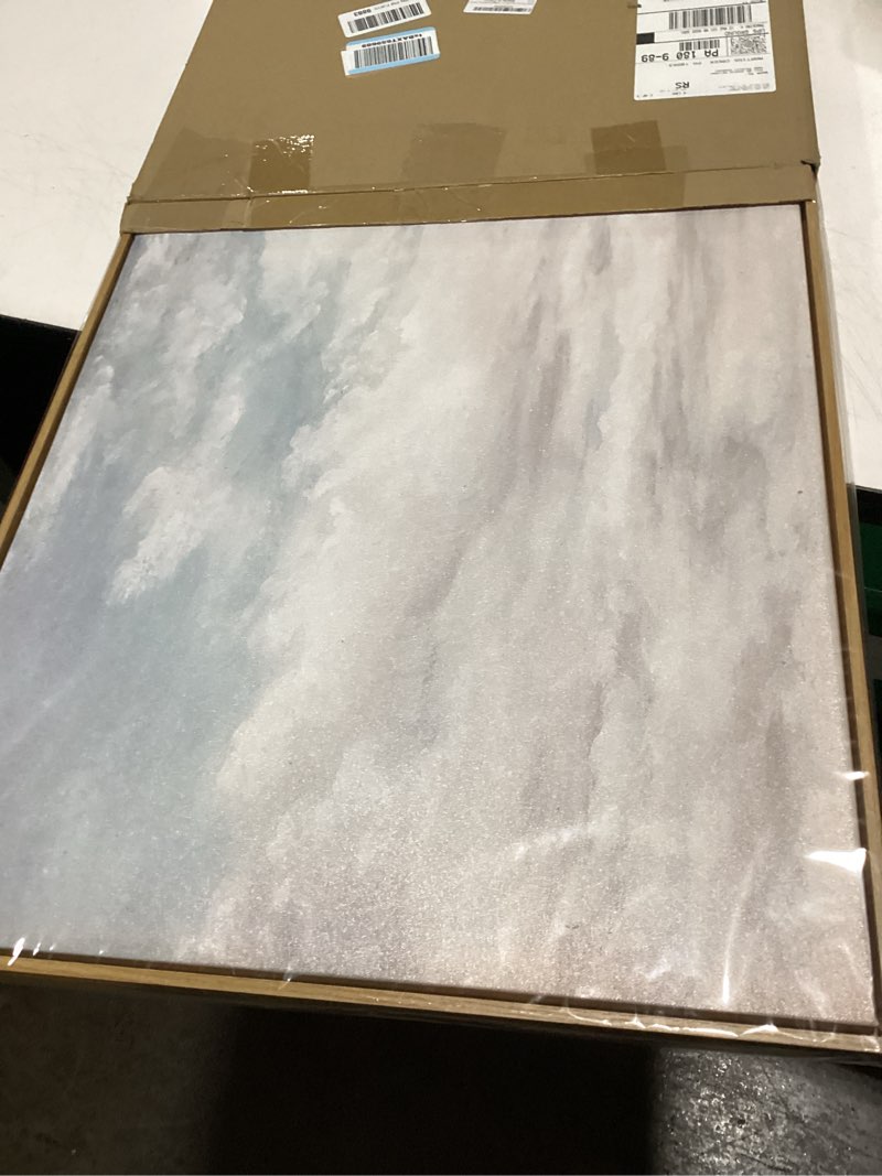 Condition photo showing Good Condition for DJSYLIFE Framed Wall Art, Classical Oil Painting Clouds Canvas Prints, Vintage Sky Landscape Pictures for Farmhouse Country Wall Decor, Large Wall Art for Living Room Bedroom 20"x40" 20"x40" Clouds