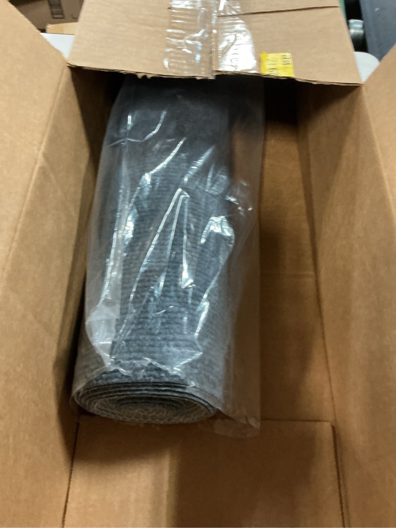 Condition photo showing Good Condition for Runner Rugs 3 x 15 ft for Hallway with Rubber Backing, Non Slip Indoor Rug, Outdoor Runner Rug Waterproof, Custom Size Area Rugs for Entryway, Balcony, Patio, Kitchen, Garage, Stair, and Laundry 3x15 ft Grey Narrow Stripe