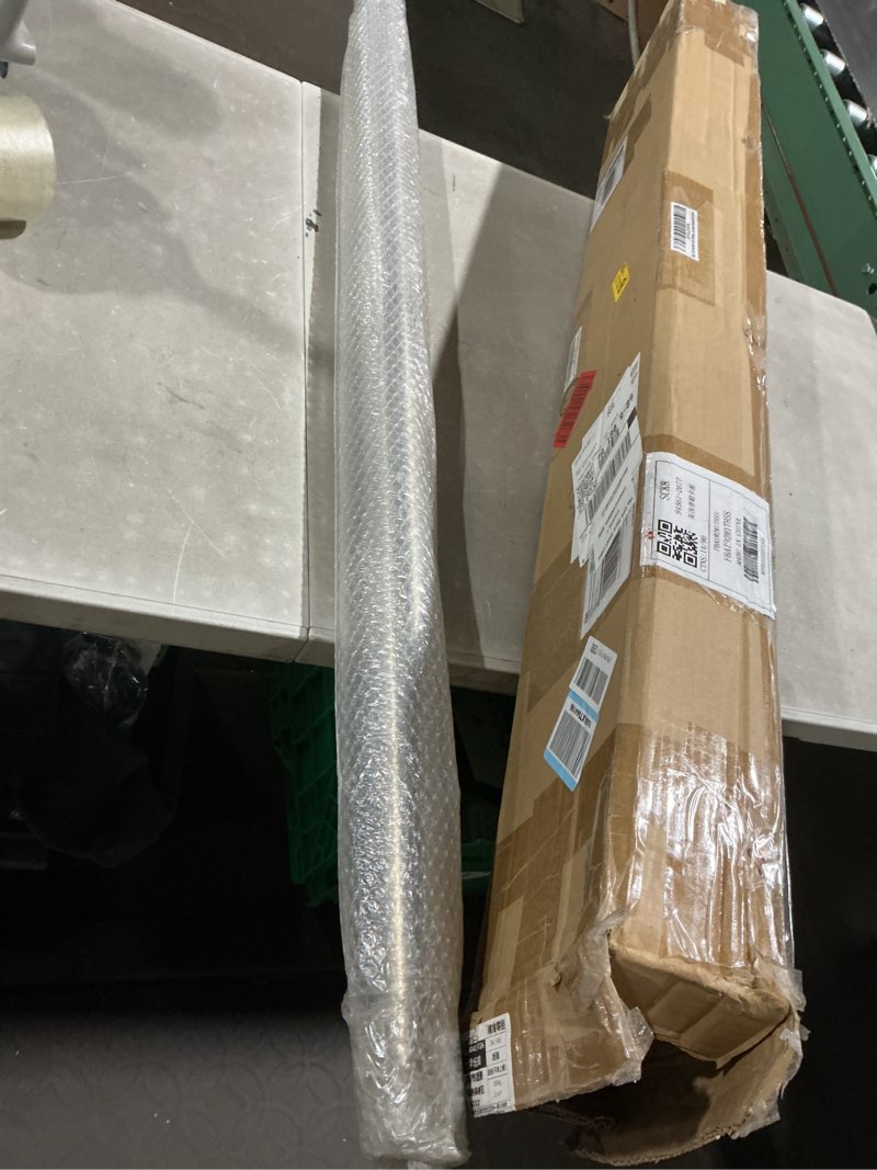 Condition photo showing Good Condition for solid bar mount foot rail kit (custom-made), brushed stainless steel tubing (2 in od, 4 ft = 48 in x 1 long), bar mount foot rail bracket, tapered end cap 4 ft (48 in x 1) tapered end cap