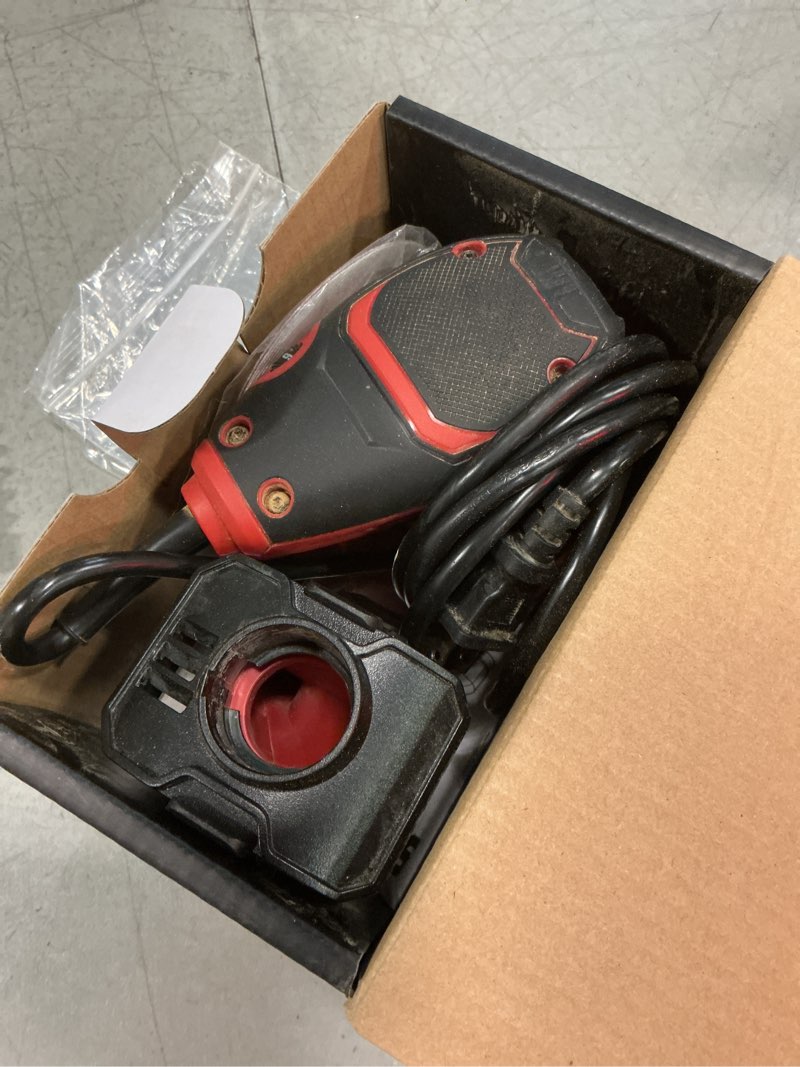 Condition photo showing As Is for skil sr211601 2.8 amp 5 in. corded random orbital sander