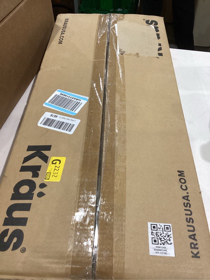 Condition photo showing Good Condition for KRAUS Oletto Tall Modern Single-Handle Touch Kitchen Sink Faucet with Pull Down Sprayer in Matte Black, KTF-3101MB