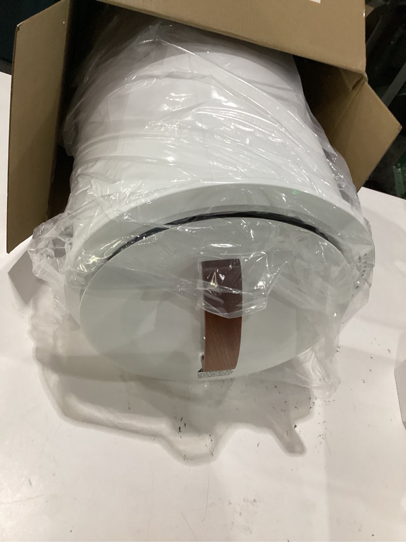 Condition photo showing Good Condition for large towel warmer for bathroom - heated towel warmers bucket, wood handle, auto shut off, fits up to two 40"x70" oversized towels, bathrobes, blankets, for mother's gifts, white snow_white