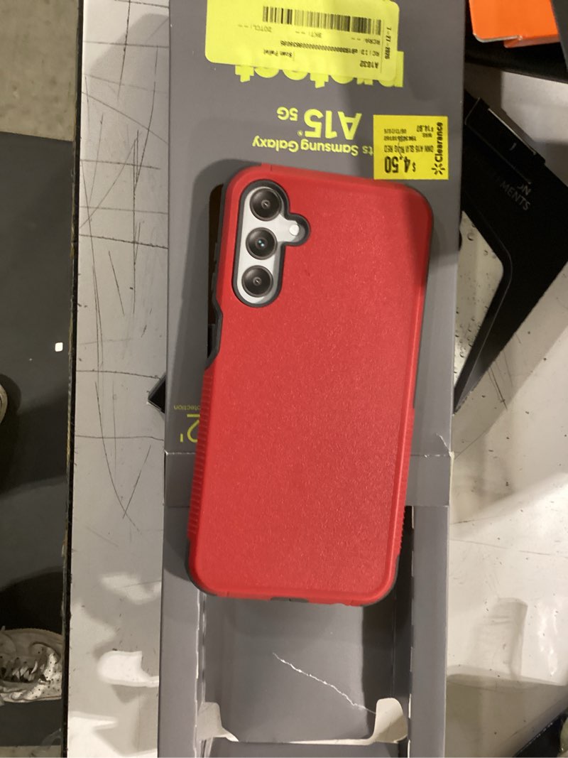 Condition photo showing Good Condition for onn slim rugged phone case for samsung galaxy a15 5g - red/gray