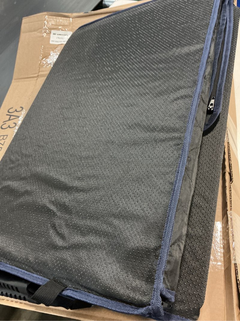 Condition photo showing As Is for dog seat cover for back seat hard bottom, xl backseat extender for large dogs (+420 lbs), waterproof